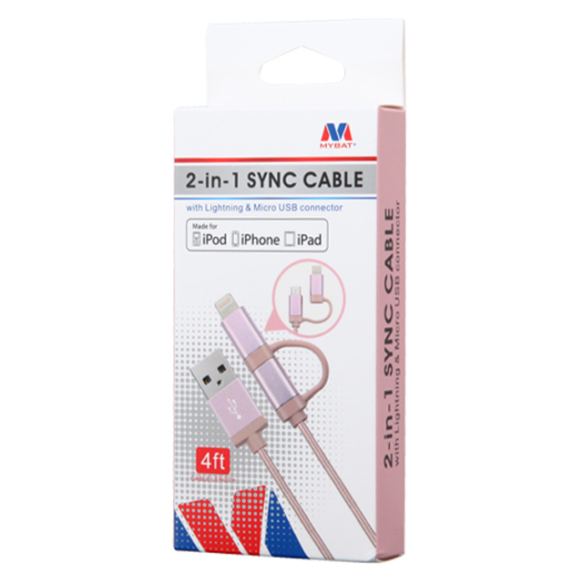 2 in 1 SYNC CABLE (Pink Gold)goods_nameサブ画像