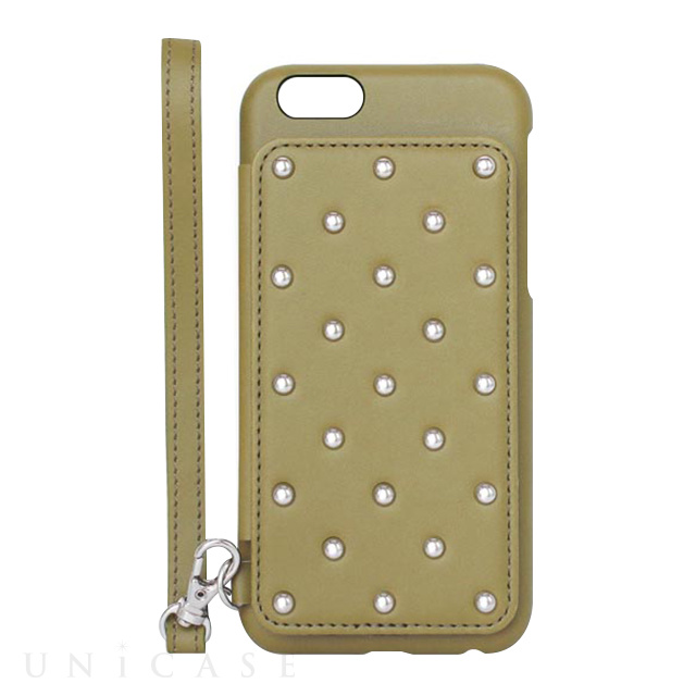 【iPhone6s/6 ケース】Rear Storage Style FEATURE STUDS (カーキ)