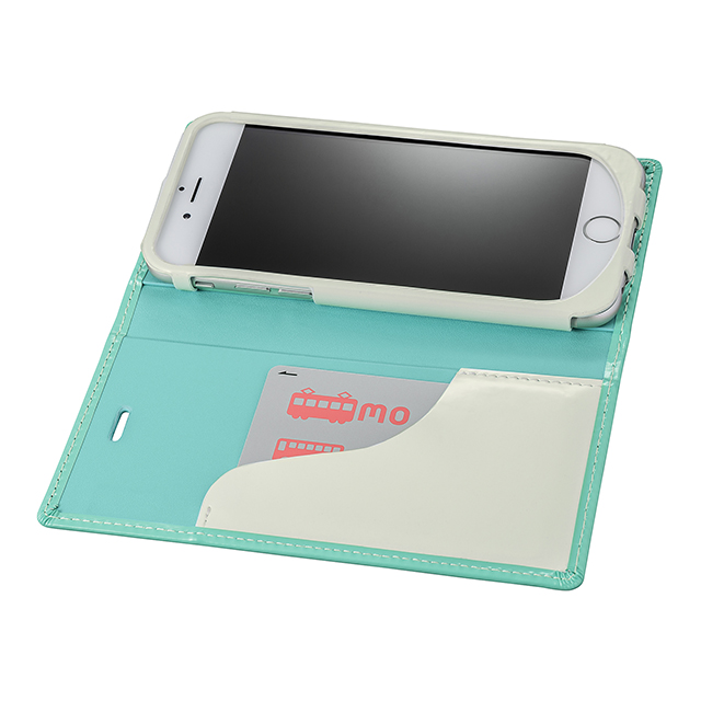 【iPhone6s/6 ケース】”Ena” Flap Enamel Leather Case (Turquoise)goods_nameサブ画像