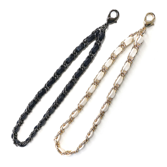 Leather Chain Hand Strap (ネイビー)goods_nameサブ画像