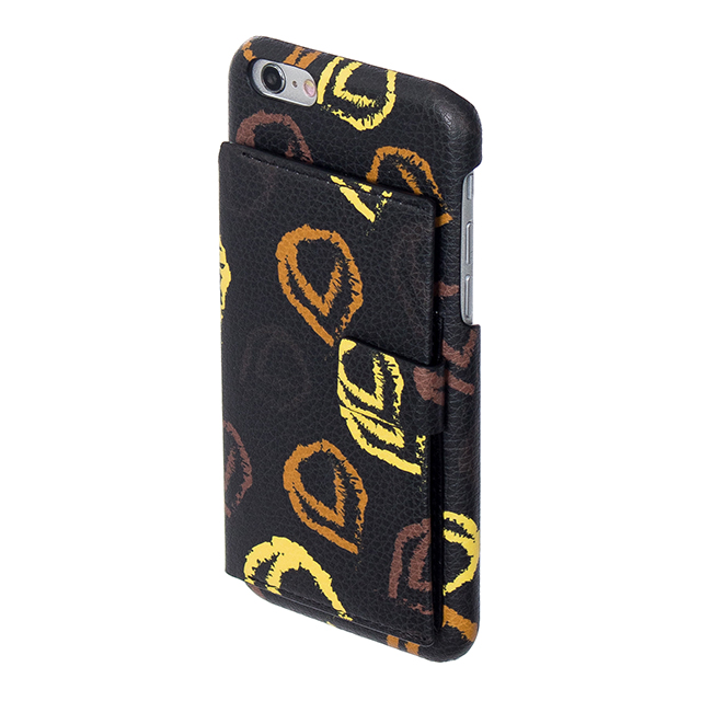 【iPhone6s/6 ケース】Crayon Back cover (Black+Yellow)サブ画像