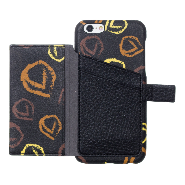 【iPhone6s/6 ケース】Crayon Back cover (Black+Yellow)サブ画像