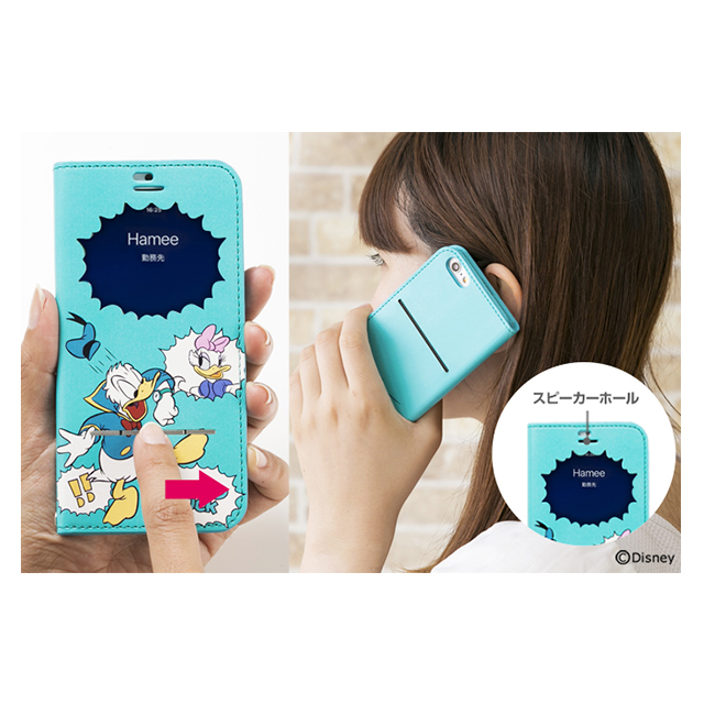Iphone6s 6 ケース ディズニーキャラクター フリップ窓付きダイアリーケース ミッキー Hamee Iphoneケースは Unicase