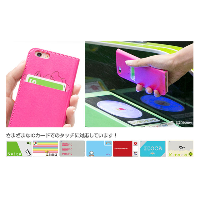 【iPhone6s/6 ケース】ディズニーキャラクター/フリップ窓付きダイアリーケース (ミッキー)サブ画像