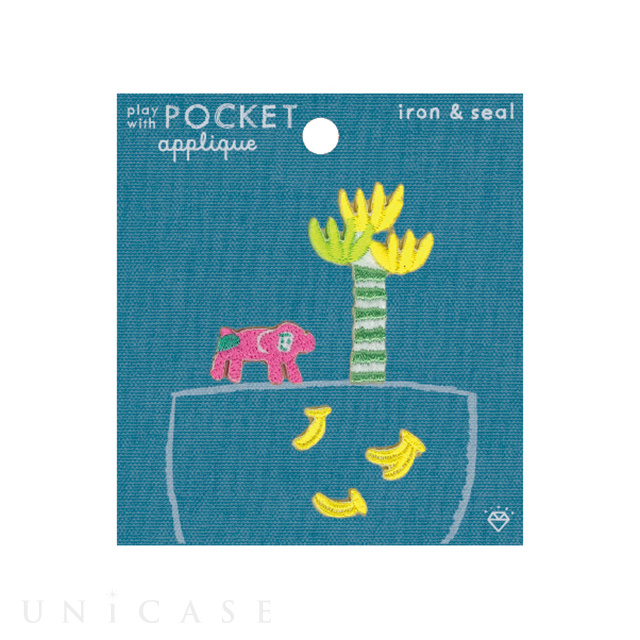 APPLIQUE play with POCKET (saru)