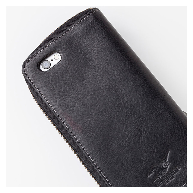 【iPhone6s/6 ケース】Willis＆Geiger ラウンドジップ iPhoneケース (ブラック)goods_nameサブ画像