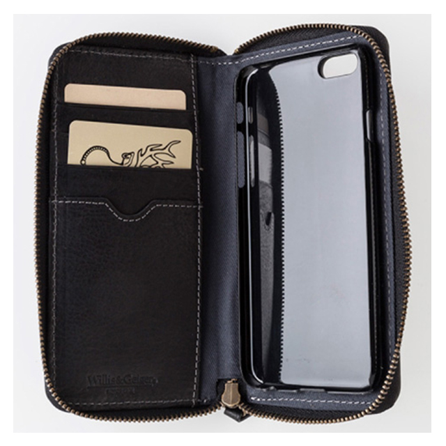 【iPhone6s/6 ケース】Willis＆Geiger ラウンドジップ iPhoneケース (ブラック)goods_nameサブ画像