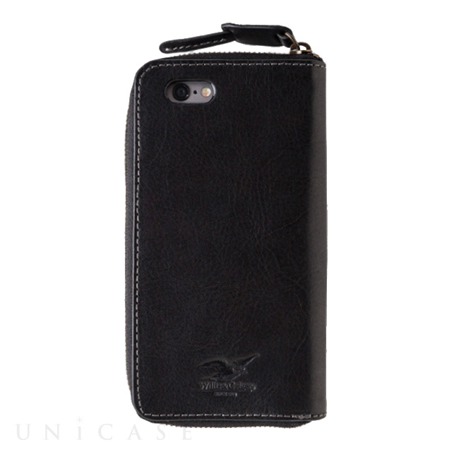 【iPhone6s/6 ケース】Willis＆Geiger ラウンドジップ iPhoneケース (ブラック)