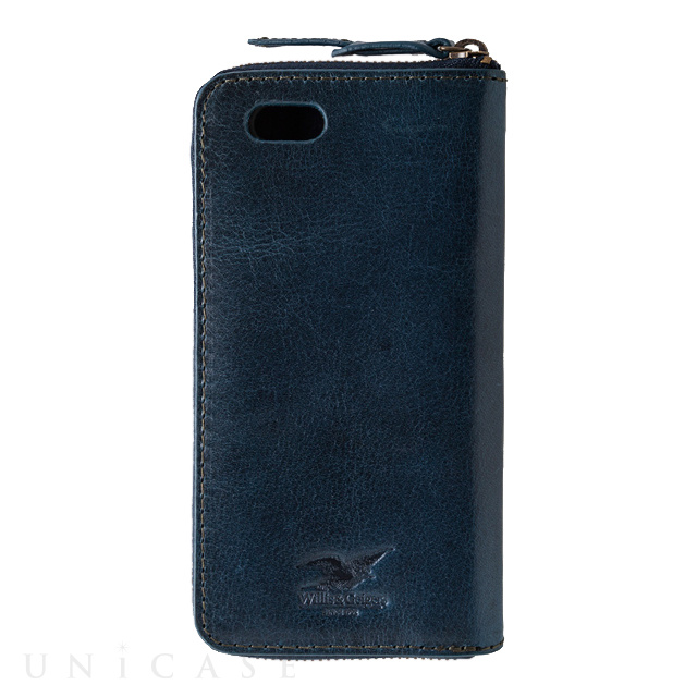 【iPhone6s/6 ケース】Willis＆Geiger ラウンドジップ iPhoneケース (ネイビー)