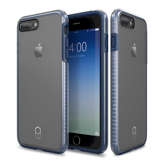 【iPhone8 Plus/7 Plus ケース】Level Case (Navy/Clear)サブ画像