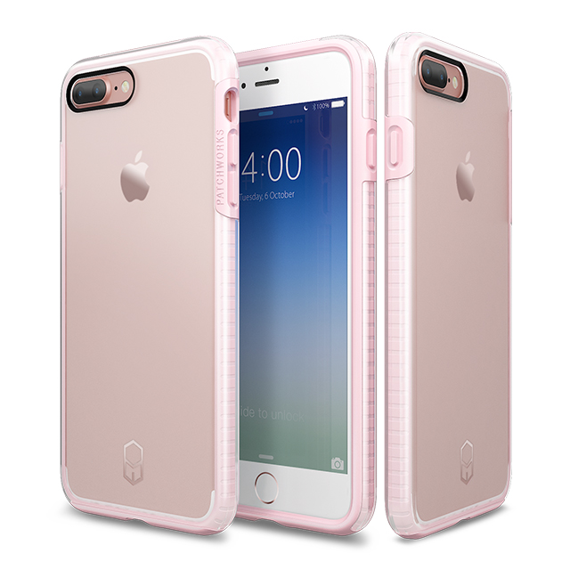 【iPhone8 Plus/7 Plus ケース】Level Case (Pink/Clear)サブ画像