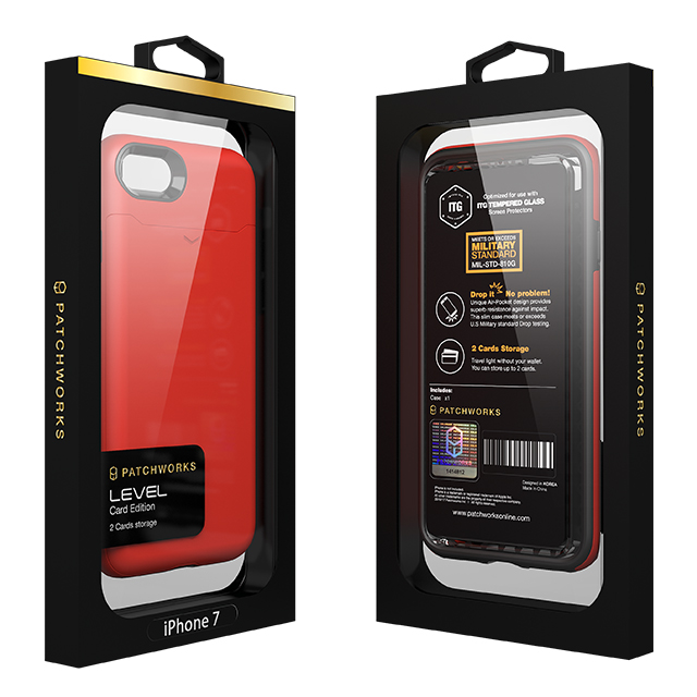 【iPhone8/7 ケース】Level Case Card Edition (Red)サブ画像