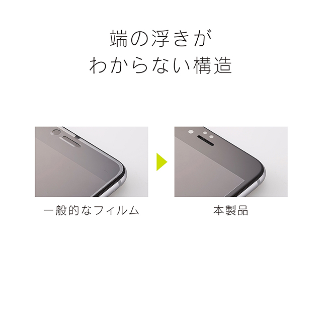【iPhone7 フィルム】フレームガラス (AR防眩/ブルーライト低減/ホワイト)goods_nameサブ画像