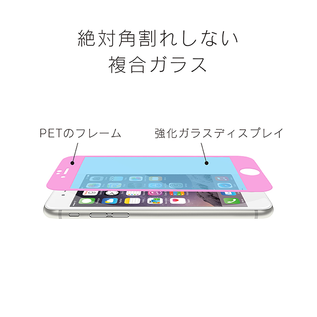 【iPhone7 フィルム】FLEX 3D 立体成型フレームガラス (反射防止/ホワイト)goods_nameサブ画像