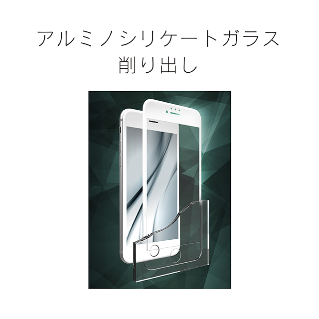 【iPhone7 フィルム】3D立体ガラス (ホワイト)サブ画像