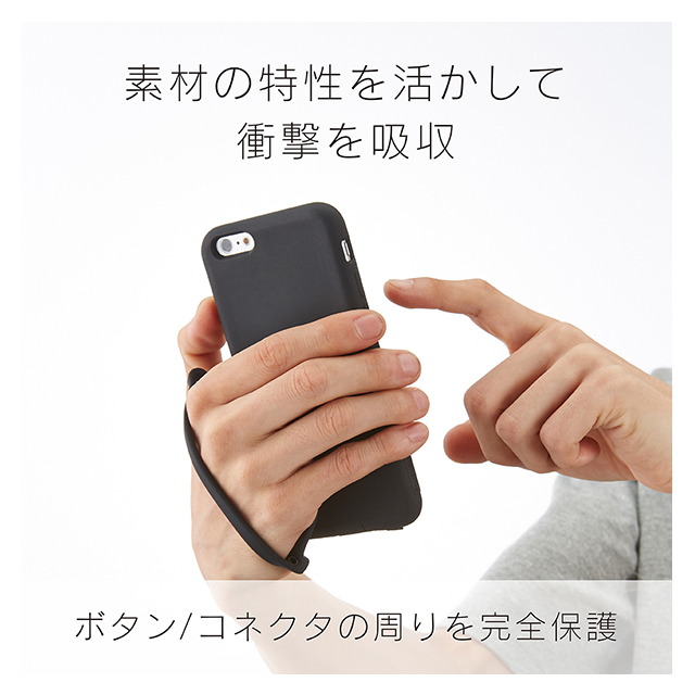 【iPhoneSE(第3/2世代)/8/7/6s/6 ケース】Cushion 衝撃吸収シリコンケース (オレンジ)goods_nameサブ画像