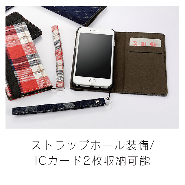 【iPhone7/6s/6 ケース】Libro マグネットレスフリップケース (ブラックデニム)goods_nameサブ画像