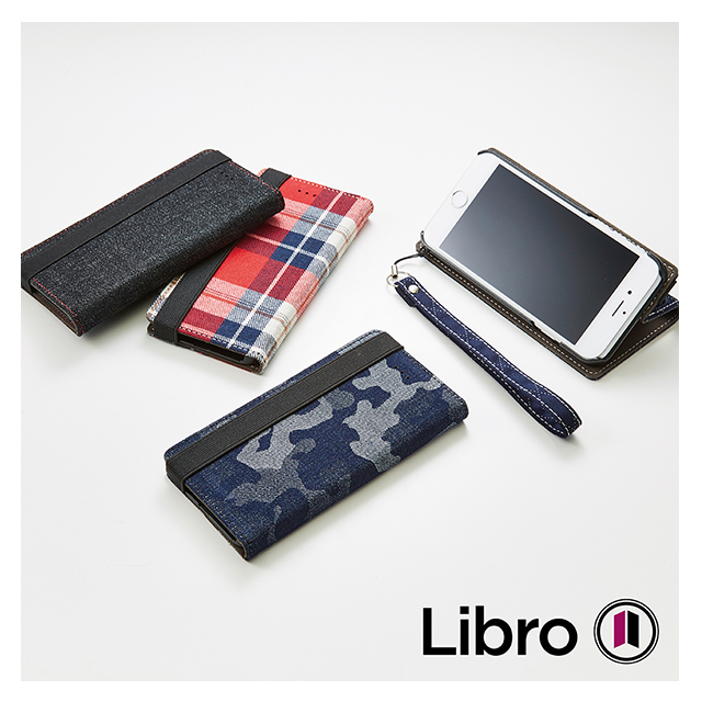 【iPhone7/6s/6 ケース】Libro マグネットレスフリップケース (レッドチェック)goods_nameサブ画像