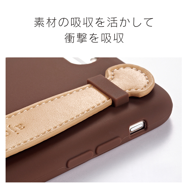 【iPhoneSE(第3/2世代)/8/7 ケース】ajouter [Handie] 衝撃吸収バンドシリコンケース (ホワイト)goods_nameサブ画像