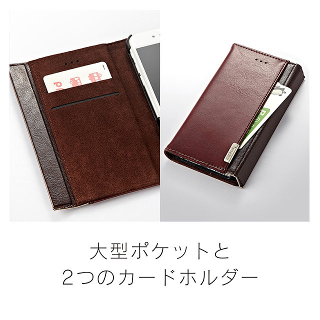 【iPhone8 Plus/7 Plus ケース】SideKick 2トーンフリップノートケース (ブラック)goods_nameサブ画像