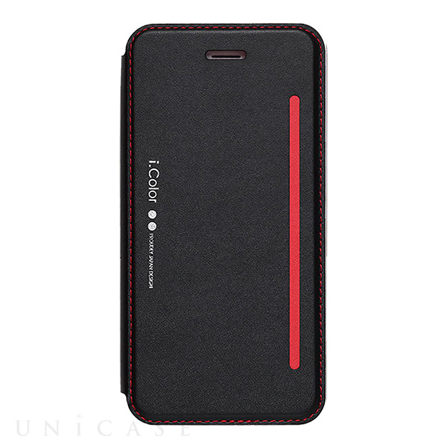 【iPhone8 Plus/7 Plus ケース】iColor (Black x Red)