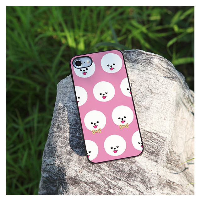 【iPhoneSE(第3/2世代)/8/7 ケース】ブラックケース (Fashionable Dog ビションフリーゼ)goods_nameサブ画像