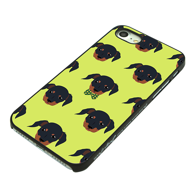 【iPhoneSE(第3/2世代)/8/7 ケース】ブラックケース (Fashionable Dog ダックスフンド)goods_nameサブ画像