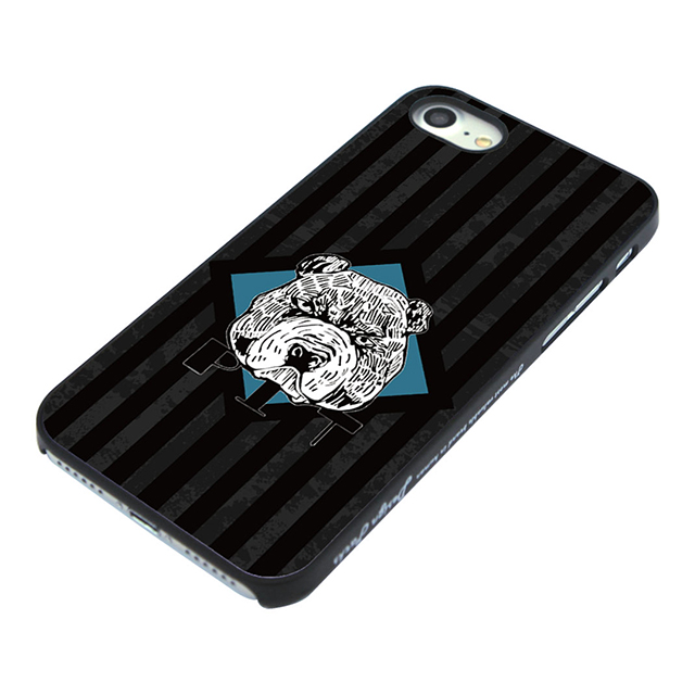 【iPhoneSE(第3/2世代)/8/7 ケース】ブラックケース (檻の中のブルドッグ)goods_nameサブ画像