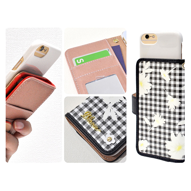 【iPhoneSE(第2世代)/8/7 ケース】Gingham plaid flowergoods_nameサブ画像