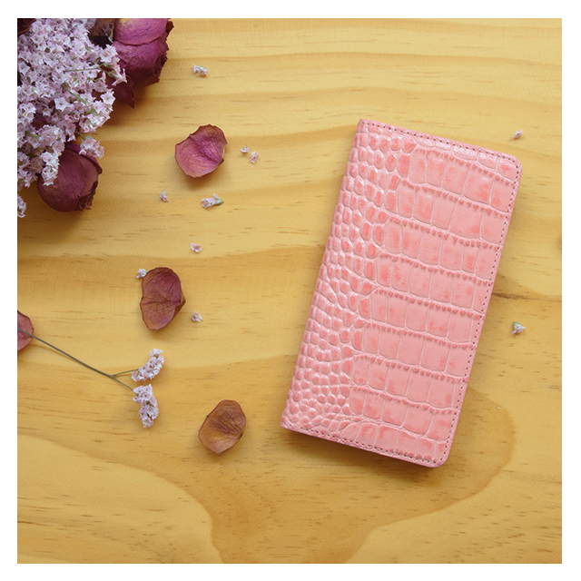 【iPhoneSE(第3/2世代)/8/7 ケース】Vivid Croco Diary (ピンク)goods_nameサブ画像
