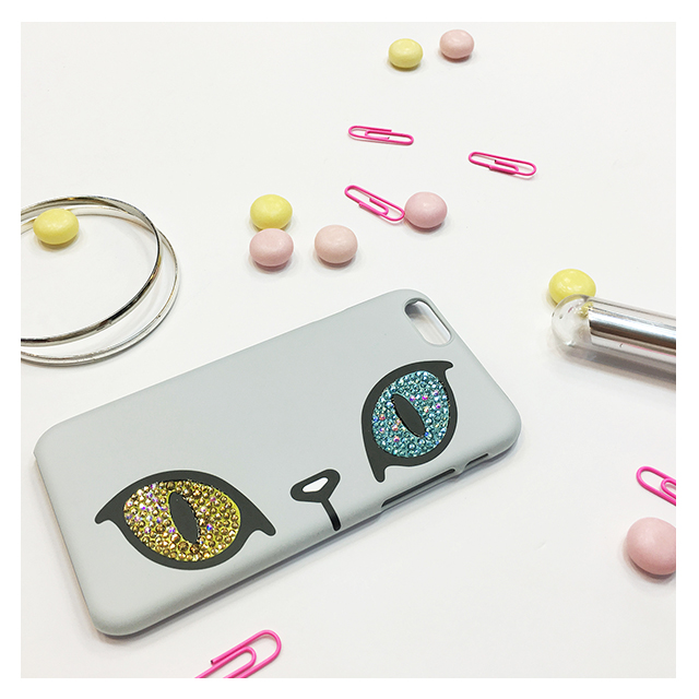 【iPhoneSE(第3/2世代)/8/7 ケース】Kuncat X Gaze Swarovski Odd-eye (グレー)goods_nameサブ画像