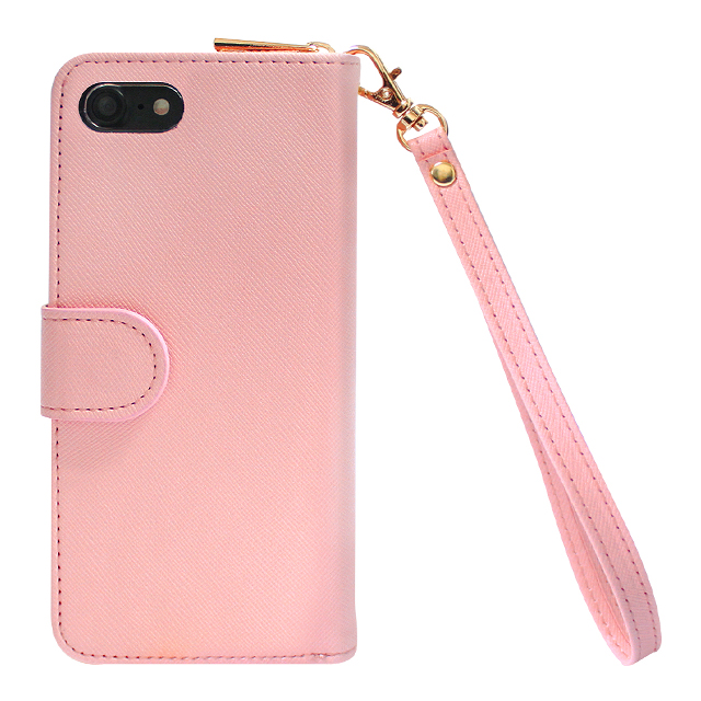 【iPhoneSE(第3/2世代)/8/7 ケース】Zipper お財布付きダイアリーケース (ピンク)goods_nameサブ画像