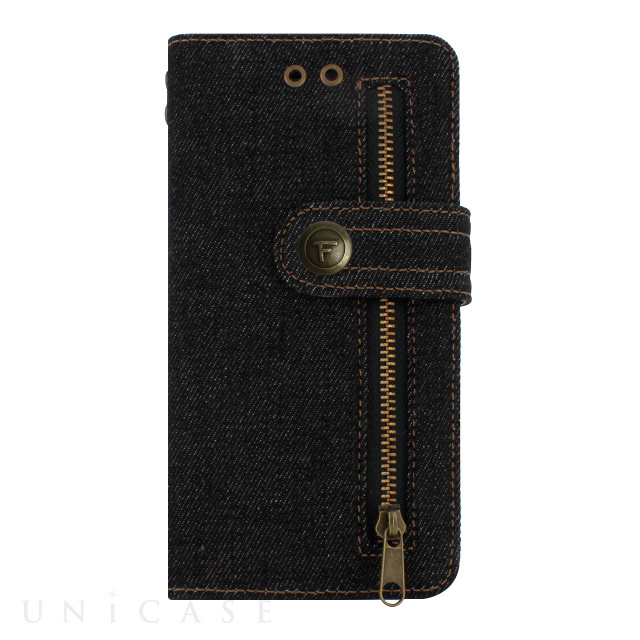 【iPhone8 Plus/7 Plus ケース】Diary Denim (Black)