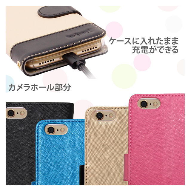 【iPhone8 Plus/7 Plus ケース】kuboq 手帳型ケース (ブラック)goods_nameサブ画像