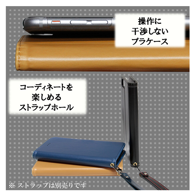 【iPhone8 Plus/7 Plus ケース】gufo 手帳型ケース サイドマグネット (ブラック)goods_nameサブ画像