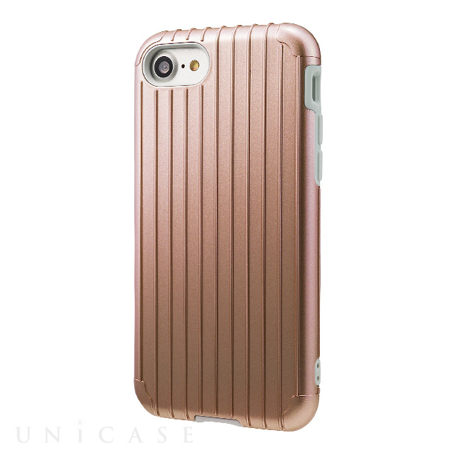 【iPhoneSE(第3/2世代)/8/7 ケース】”Rib” Hybrid Case (Rose Gold)