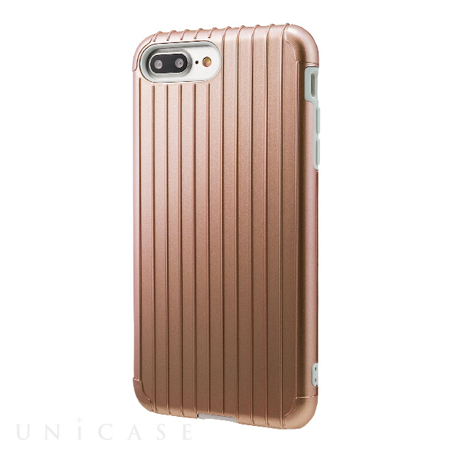 【iPhone8 Plus/7 Plus ケース】”Rib” Hybrid Case (Rose Gold)