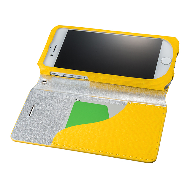 【iPhone8/7 ケース】Flap Leather Case ”Colo” (Yellow)サブ画像