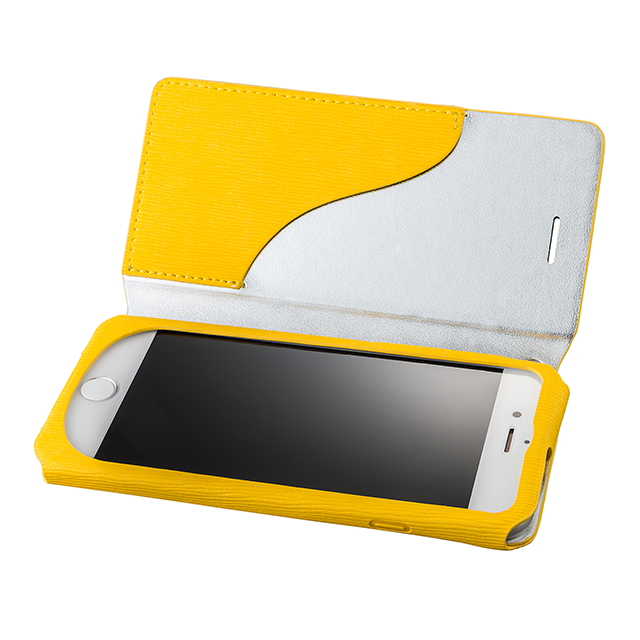 【iPhone8/7 ケース】Flap Leather Case ”Colo” (Yellow)goods_nameサブ画像