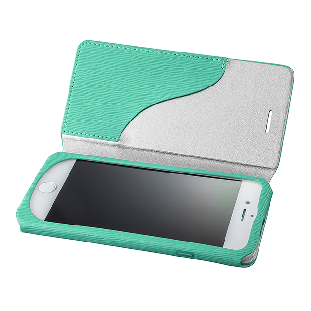 【iPhone8/7 ケース】Flap Leather Case ”Colo” (Turquoise)goods_nameサブ画像