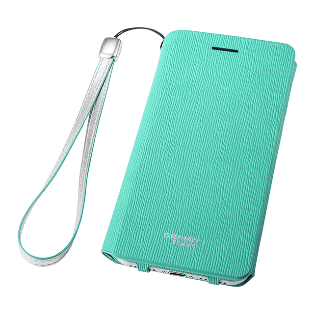 【iPhone8/7 ケース】Flap Leather Case ”Colo” (Turquoise)サブ画像