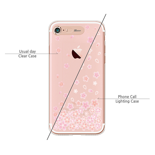 【iPhone8/7 ケース】Armor Shield Art イルミネーションケース (チェリーブロッサム/ローズゴールド)サブ画像