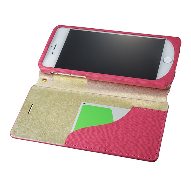 【iPhone8 Plus/7 Plus ケース】Flap Leather Case ”Colo” (Pink)サブ画像