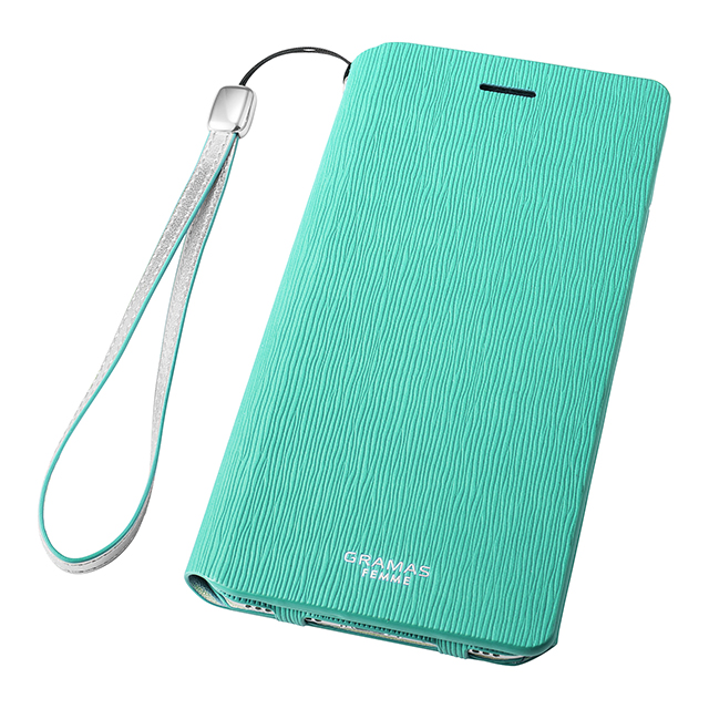 【iPhone8 Plus/7 Plus ケース】Flap Leather Case ”Colo” (Turquoise)サブ画像