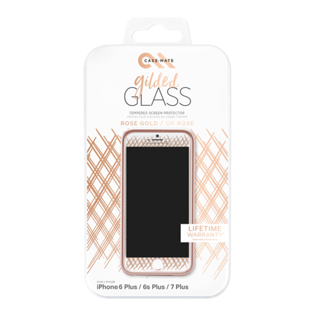 【iPhone8/7/6s/6 フィルム】Gilded Glass Screen Protector (Rose Gold)サブ画像