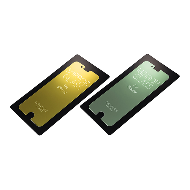 【iPhone8 Plus/7 Plus フィルム】Protection Mirror Glass (Gold)サブ画像