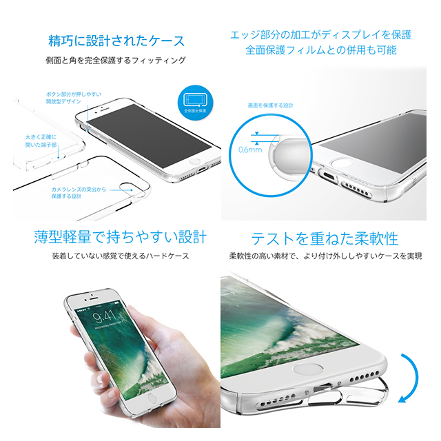 【iPhone8/7 ケース】TENC 自己修復ケース (クリスタルクリア)goods_nameサブ画像