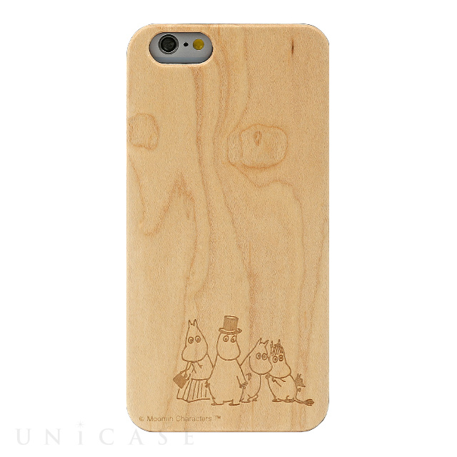 【iPhone8/7 ケース】MOOMIN ムーミンナチュラルウッドハードケース (ムーミン一家/メイプルウッド)