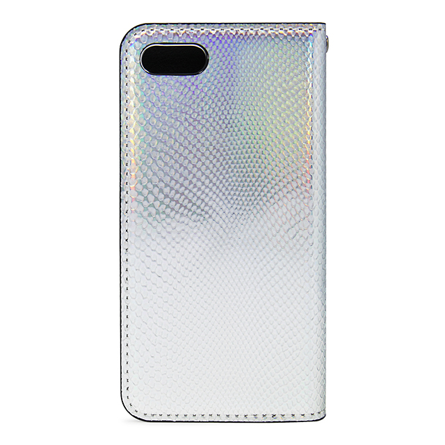 【iPhoneSE(第3/2世代)/8/7 ケース】Hologram Calf Diary (シルバー)サブ画像