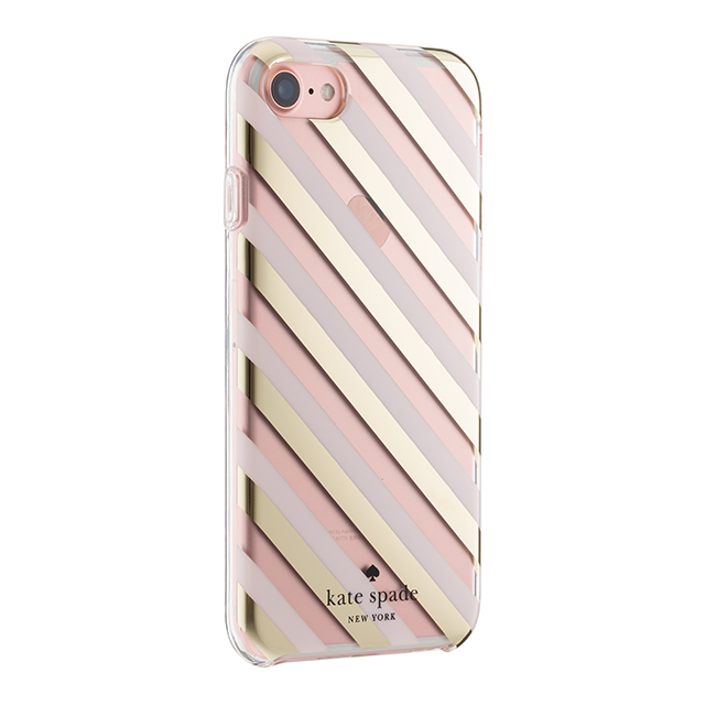 【iPhoneSE(第2世代)/8/7 ケース】1PC Comold (Diagonal Stripe Blush/Gold Foil/Clear)サブ画像